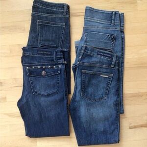 Rock & Republic Dark and Light Blue Denim Capri & Ankle Bundle